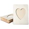 Heart Shaped Unfinished Wood Picture Frames for 4 x 6 Photos (5.9 x 7.9 In, 4 Pack)
